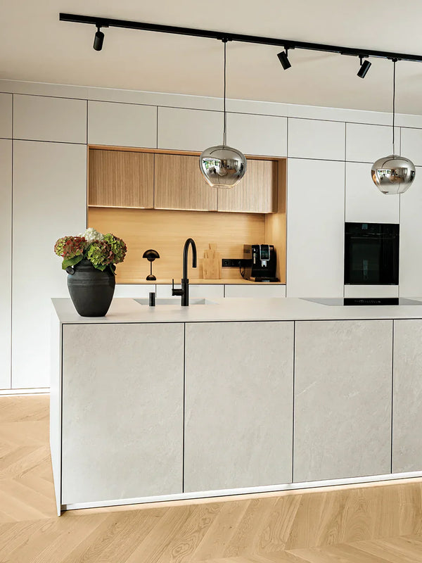 Japandi kitchen design in Dubai
