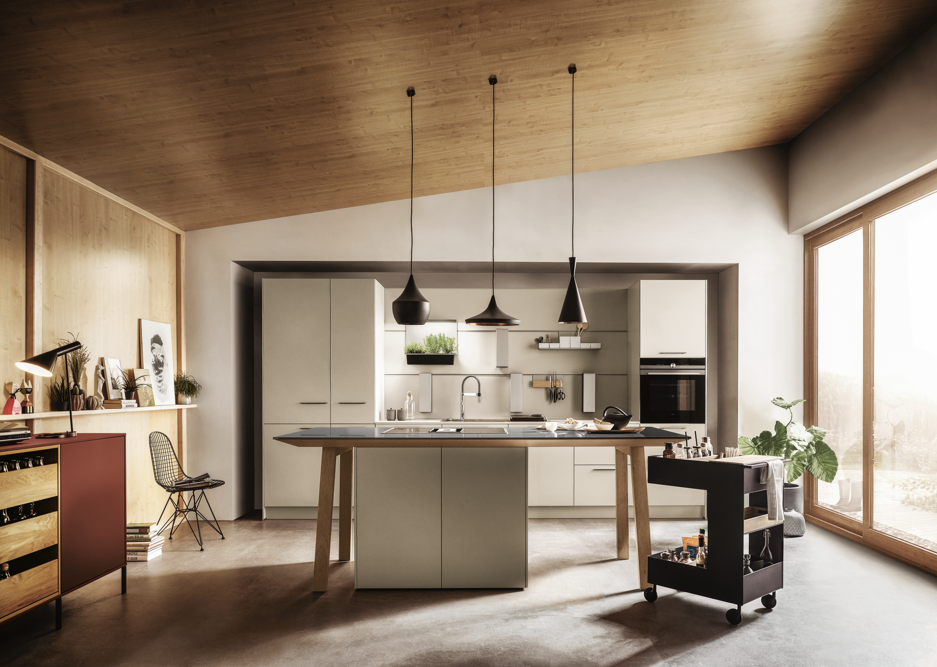 Luxury show kitchen designed for open-plan living