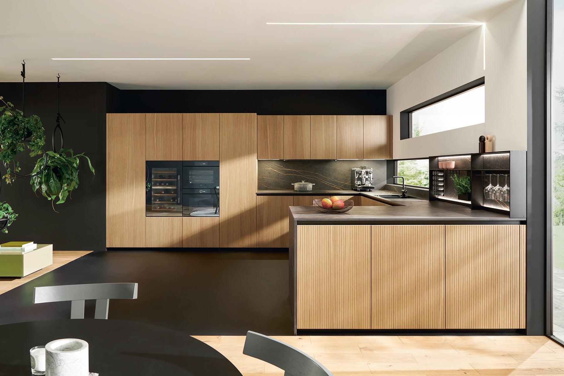 Show kitchens designed for hosting, flow and visual calm