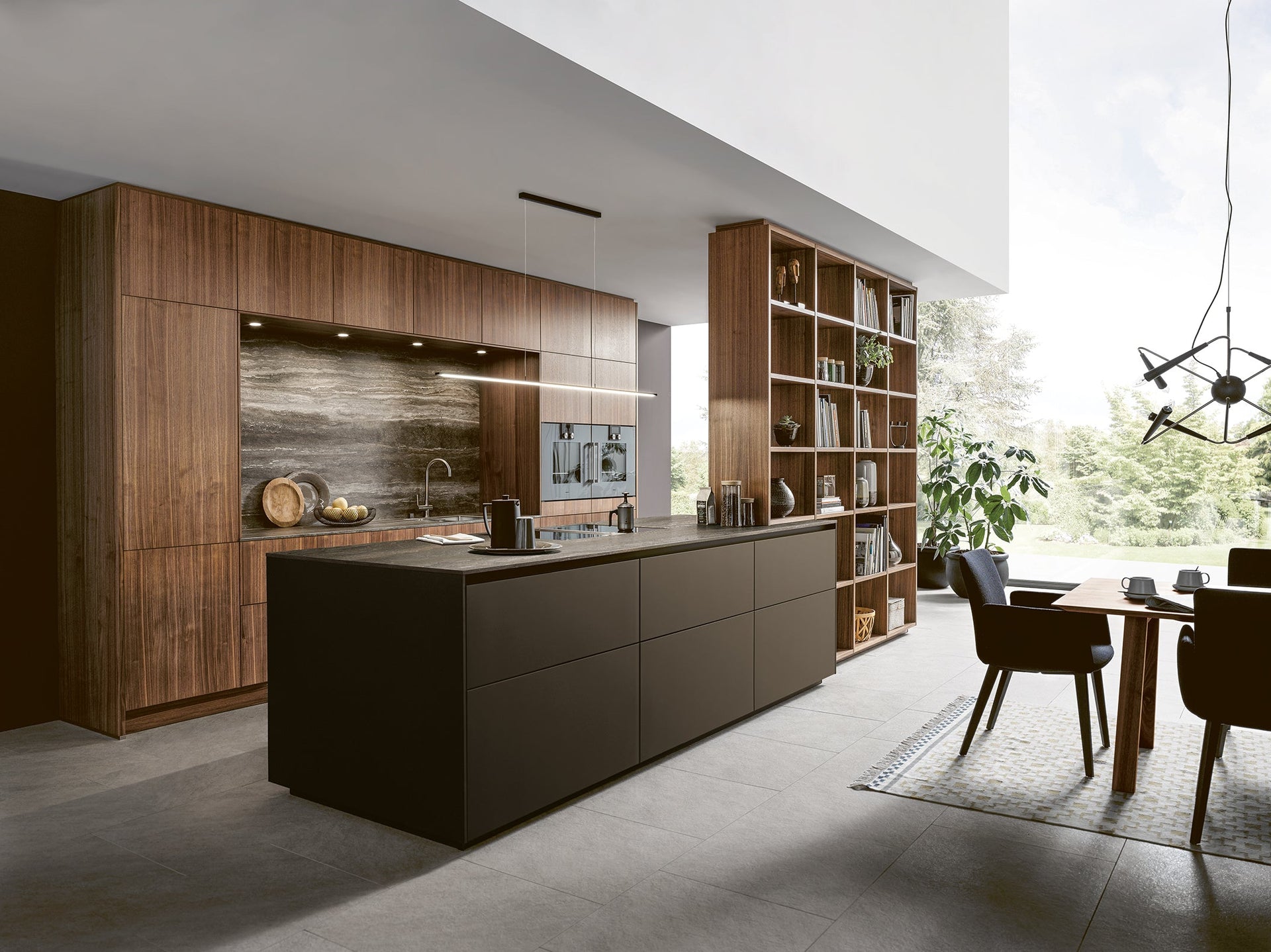 Luxury show kitchen designed for open-plan living