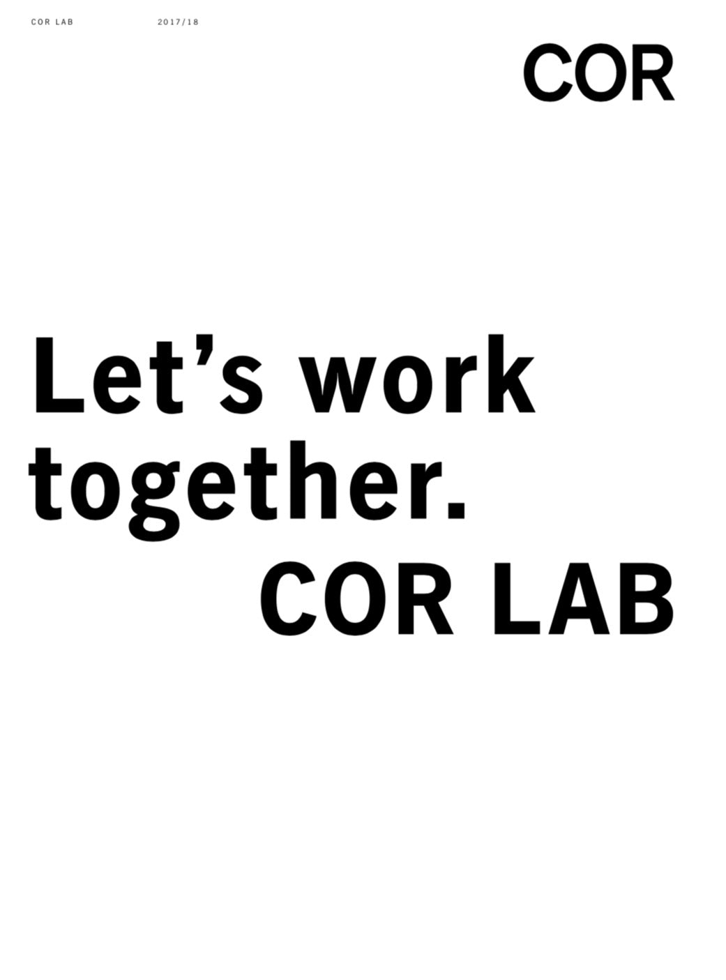COR Lab Catalog
